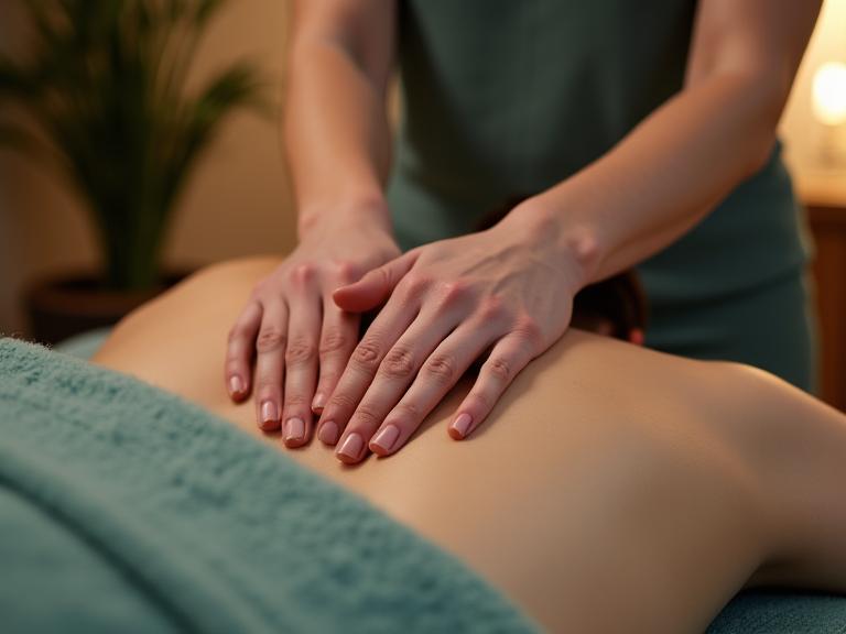 Professionelle therapeutische Massage im Edelweiss Haven Spa